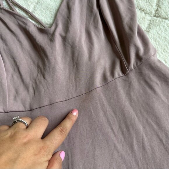Lulu's | Shore Thing Mauve Skater Dress | Size Large - Picture 5 of 14
